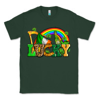 Sports Green lucky with st patricks elements Classic Tee - AdoDesignShop