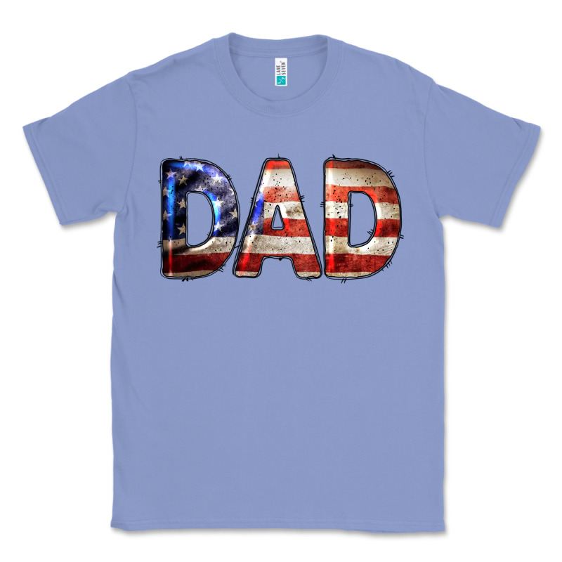 American Flag Dad 4th Of July Classic Tee by LillyAllenDesigns | Teevron