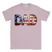 Lilac American Flag Dad 4th of July Classic Tee - LillyAllenDesigns