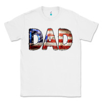 White American Flag Dad 4th of July Classic Tee - LillyAllenDesigns