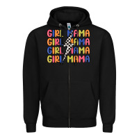 Black girl mama lightning bolt Zipper Hoodie - MaliasSmallBusiness