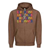 Chestnut girl mama lightning bolt Zipper Hoodie - MaliasSmallBusiness