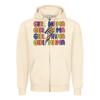 Sandshell girl mama lightning bolt Zipper Hoodie - MaliasSmallBusiness