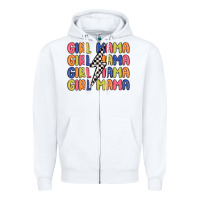 White girl mama lightning bolt Zipper Hoodie - MaliasSmallBusiness