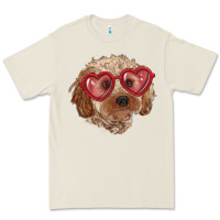 Bone toy poodle with love glasses Premium Tee - RanaPortraitStore
