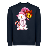 Navy winter pink snowman Heavyweight Sweatshirt - AdoDesignShop