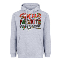 Heather Grey santa's favorite family advocate Heavyweight Hoodie - LillyAllenDesigns