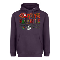 Plum santa's favorite family advocate Heavyweight Hoodie - LillyAllenDesigns