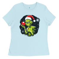 Baby Blue Grinch Ladies Tee - Unal Design