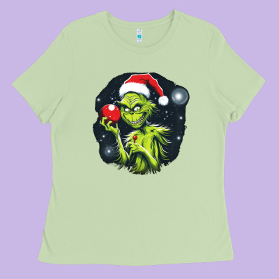 Grinch Ladies Tee Designed By Unal Design
