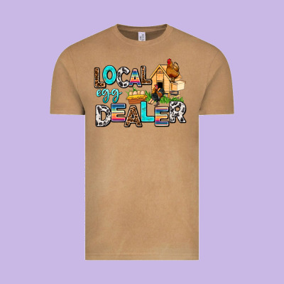 Local Egg Dealer Vintage Tee Designed By Adodesignshop