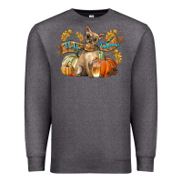Charcoal Heather Hello Autumn With Chihuahua Dog Premium Sweatshirt - LillyAllenDesigns