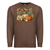 Chestnut Hello Autumn With Chihuahua Dog Premium Sweatshirt - LillyAllenDesigns