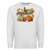 Oatmeal Heather Hello Autumn With Chihuahua Dog Premium Sweatshirt - LillyAllenDesigns