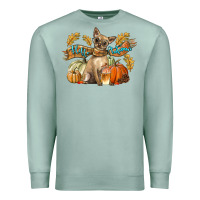 Seafoam Hello Autumn With Chihuahua Dog Premium Sweatshirt - LillyAllenDesigns