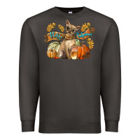 Smoke Hello Autumn With Chihuahua Dog Premium Sweatshirt - LillyAllenDesigns