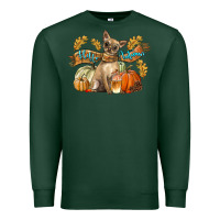 Sports Green Hello Autumn With Chihuahua Dog Premium Sweatshirt - LillyAllenDesigns
