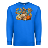 True Royal Hello Autumn With Chihuahua Dog Premium Sweatshirt - LillyAllenDesigns