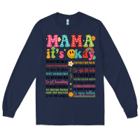 Navy mama its okay Long Sleeve Tee - JahusDesignShop