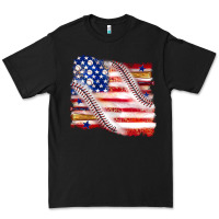 Black baseball american flag Premium Tee - texasbilliewilder