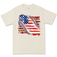 Bone baseball american flag Premium Tee - texasbilliewilder