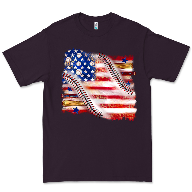 Baseball American Flag Premium Tee by texasbilliewilder | Teevron