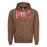 Chestnut breast cancer awareness hope Zipper Hoodie - MaliasSmallBusiness