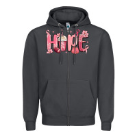 Smoke breast cancer awareness hope Zipper Hoodie - MaliasSmallBusiness