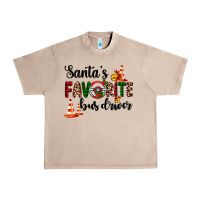 French Oak santa's favorite bus driver Urban Heavy Tee - AdoDesignShop