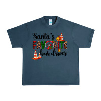 Midnight Navy santa's favorite bus driver Urban Heavy Tee - AdoDesignShop