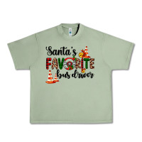 Oil Green santa's favorite bus driver Urban Heavy Tee - AdoDesignShop