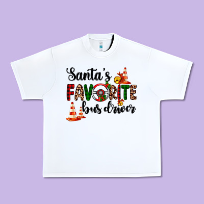 Santa's Favorite Bus Driver Urban Heavy Tee Designed By Adodesignshop