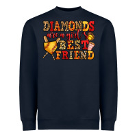 Navy diamonds are a girl's best friend softball Heavyweight Sweatshirt - Jasminsmagicworld