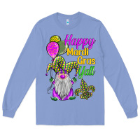 Colony Blue happy mardi gras y'all Long Sleeve Tee - BarkalooDesign