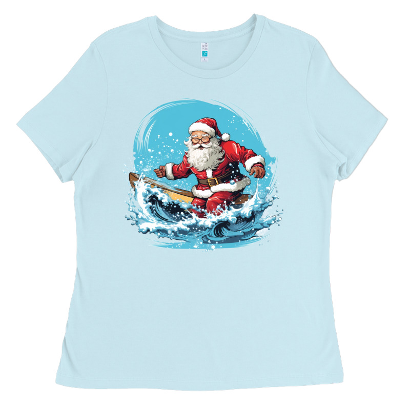 Happy Santa Ladies Tee by Unal Design | Teevron