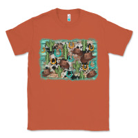 Copper cactus cowboy hat background Classic Tee - AdoDesignShop