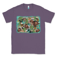 Lavender cactus cowboy hat background Classic Tee - AdoDesignShop