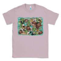 Lilac cactus cowboy hat background Classic Tee - AdoDesignShop