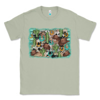 Matcha cactus cowboy hat background Classic Tee - AdoDesignShop