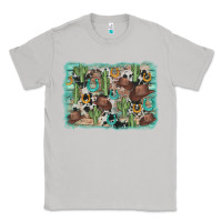 Moon Dust cactus cowboy hat background Classic Tee - AdoDesignShop