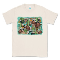 Natural cactus cowboy hat background Classic Tee - AdoDesignShop