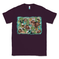 Plum cactus cowboy hat background Classic Tee - AdoDesignShop