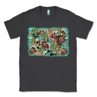 Smoke cactus cowboy hat background Classic Tee - AdoDesignShop