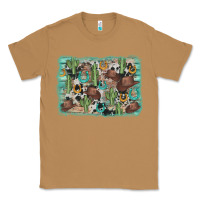 Toasted Coconut cactus cowboy hat background Classic Tee - AdoDesignShop