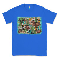 True Royal cactus cowboy hat background Classic Tee - AdoDesignShop