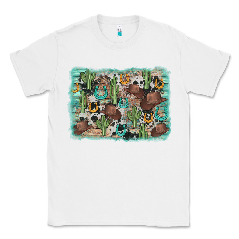 Cactus Cowboy Hat Background Classic Tee by AdoDesignShop | Teevron