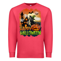 Cardinal Happy Halloween With Black Cat Premium Sweatshirt - LillyAllenDesigns