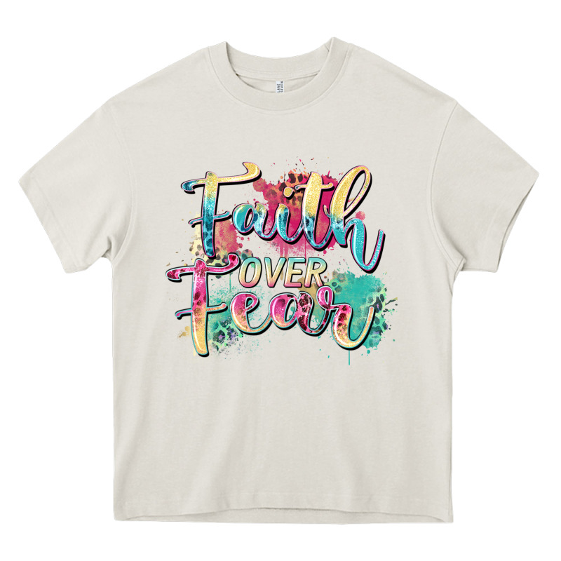 Faith Over Fear Heavy Core Tee by Zillion Design Studio | Teevron