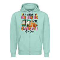 Seafoam making memories one campsite at a time Zipper Hoodie - MaliasSmallBusiness