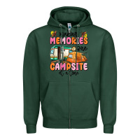 Sports Green making memories one campsite at a time Zipper Hoodie - MaliasSmallBusiness